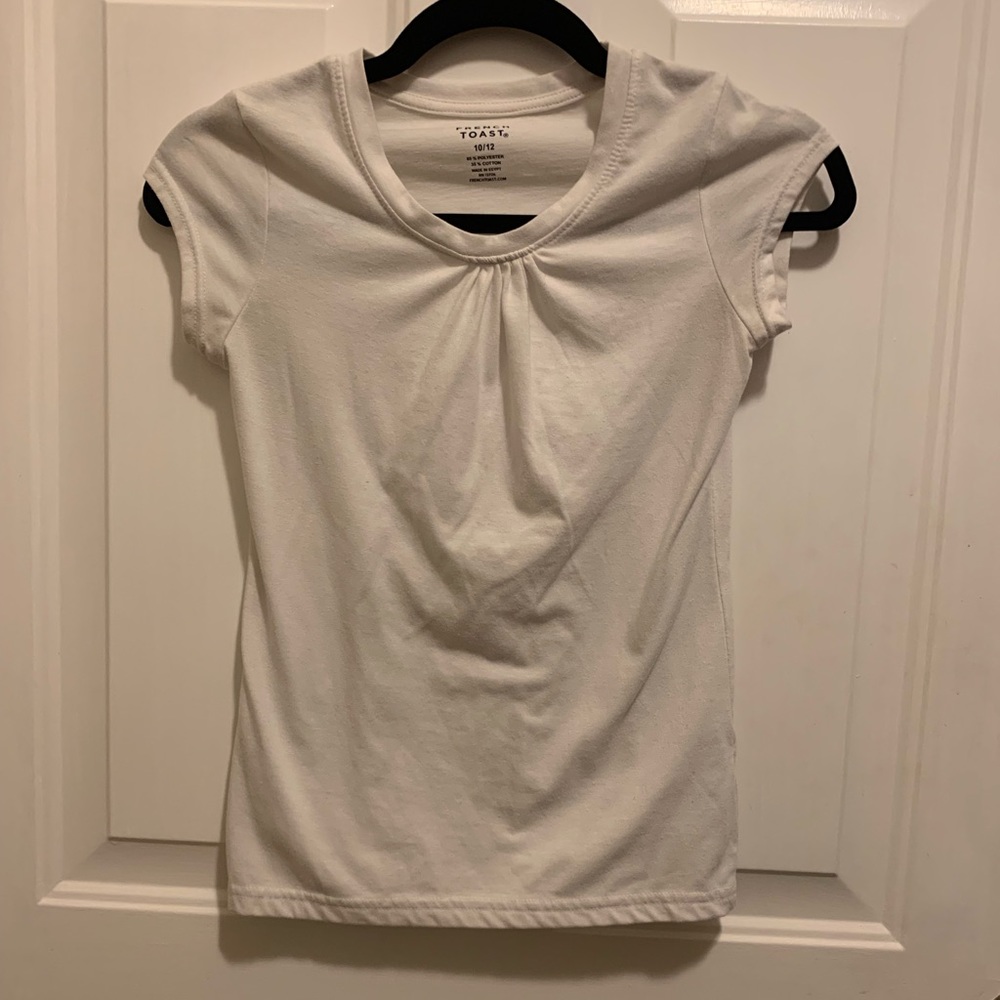 White French toast shirt with short sleeves